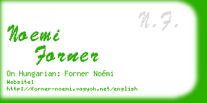 noemi forner business card